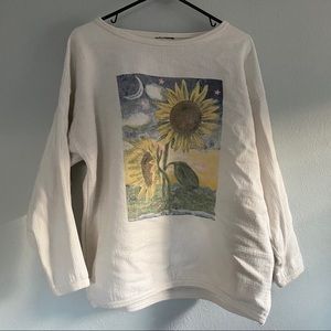 Vintage sunflower sweater